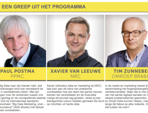 Adfo Seminar Big data onder leiding van Paul Postma op 10 oktober 2017